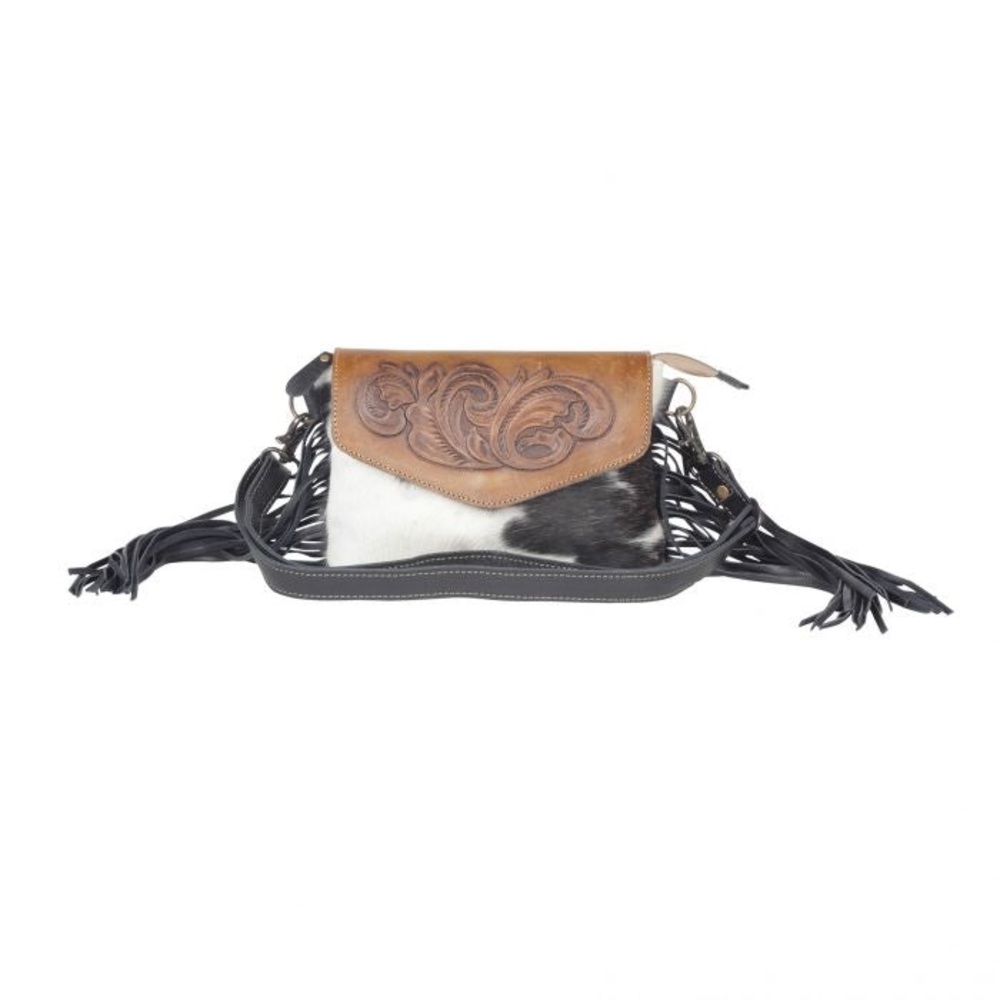 NWT Good Karma Leather & Cowhide Bag